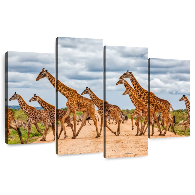 Brampt Giraffes Safari Animals, 22" H x 36" W