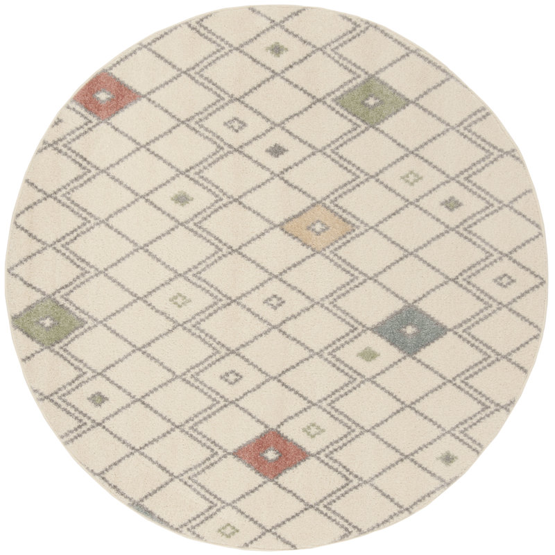 Muniz Performance Geometric Rug, Round 6'