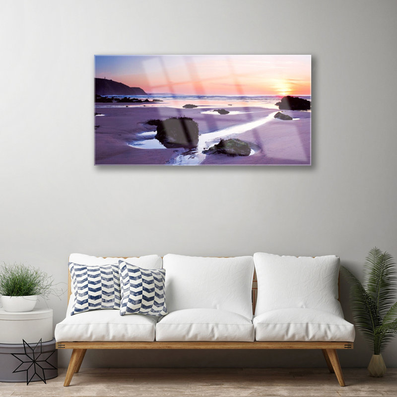 Landscape Beach - No Frame Print on Glass