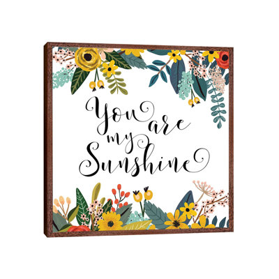 You Are My Sunshine 1 Piece Wall Art on Canvas