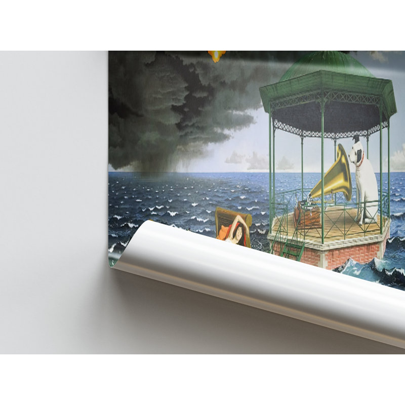 Print on Canvas, 20 cm H x 30 cm W, Black Floater Framed
