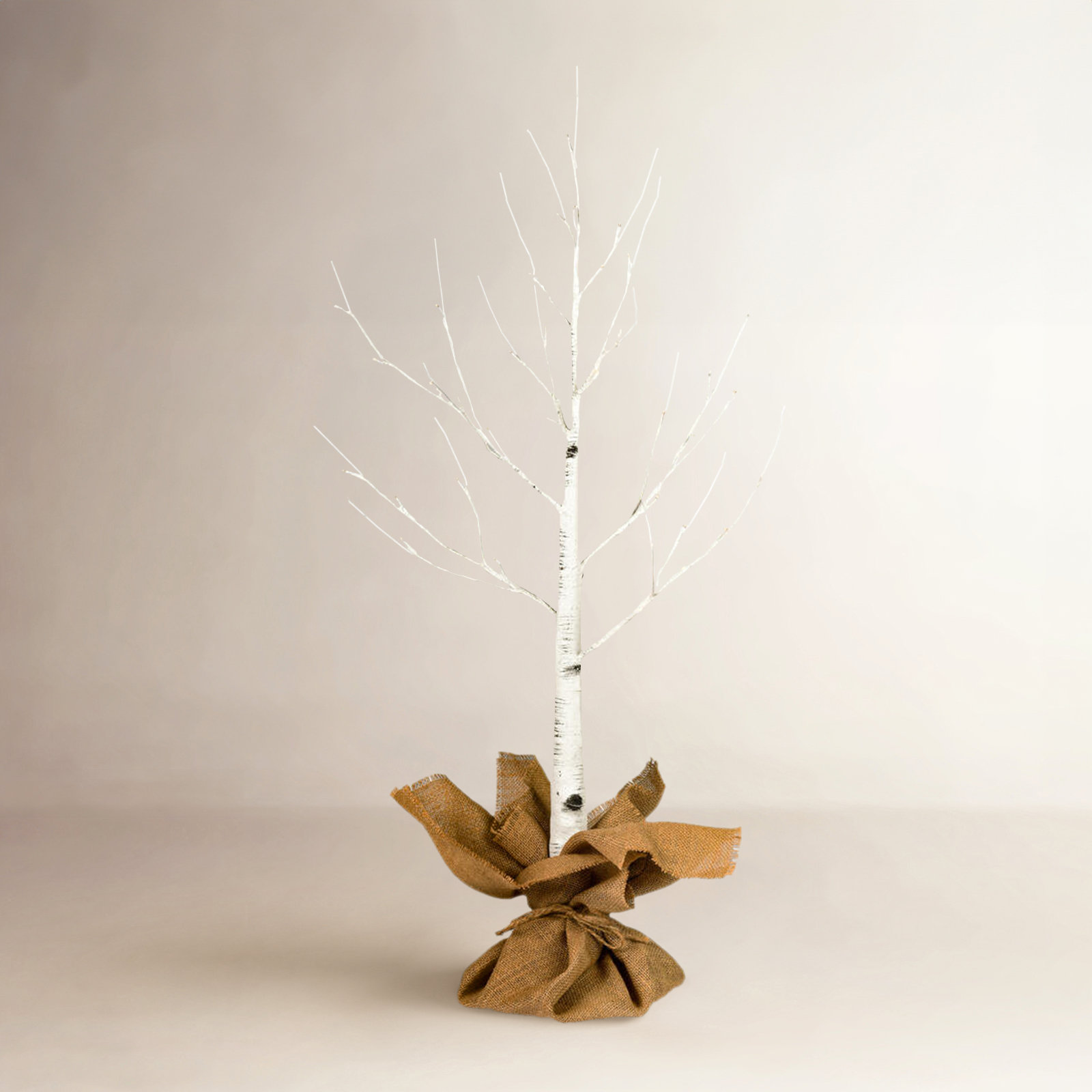 Vickerman LED White Birch Twig Tree 3' Lighted Artificial Christmas Tree