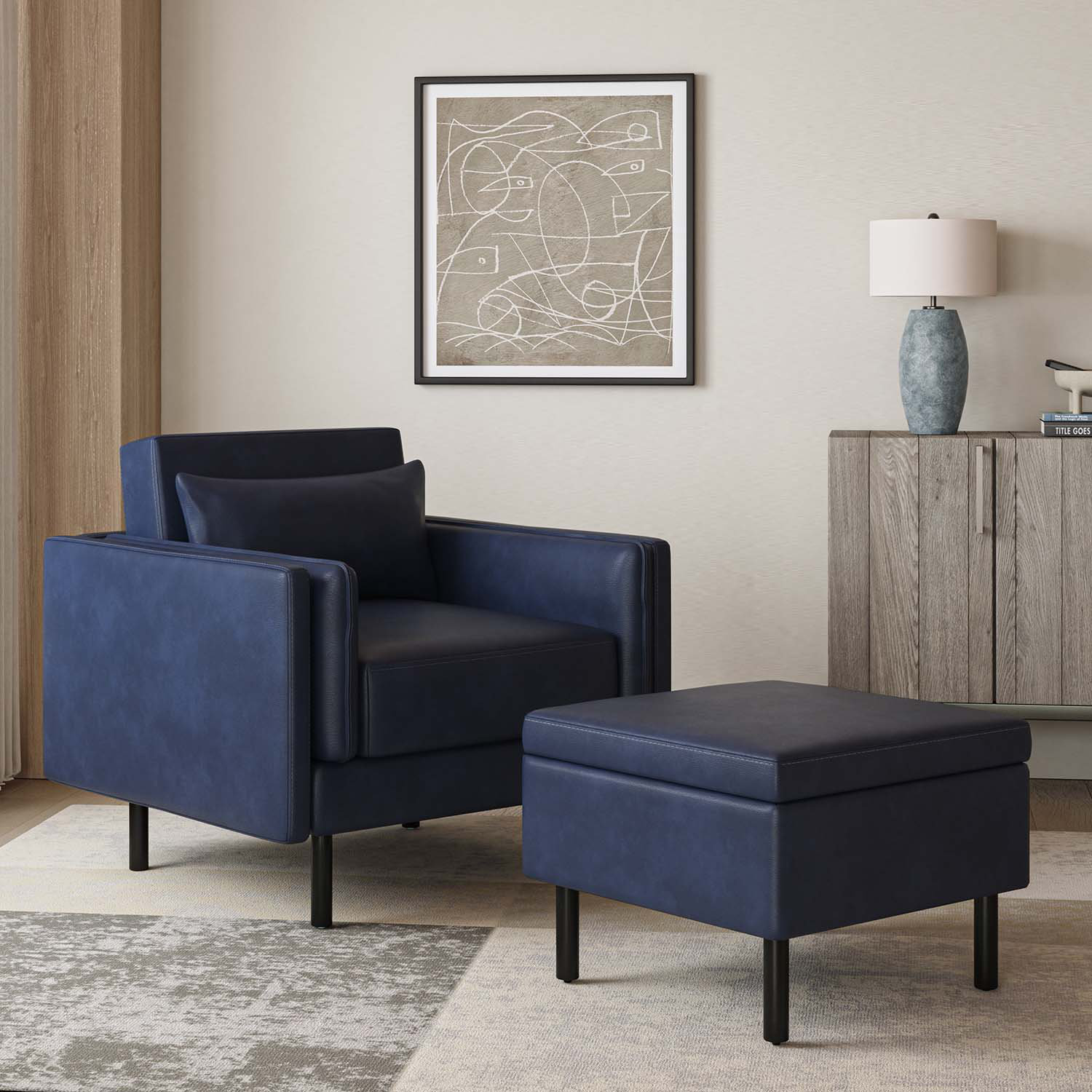 4 Pack Leather Drawer Pulls and Cabinet Handles, Kitchen and Wardrobe ...