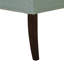 Banc rembourré bleu sarcelle