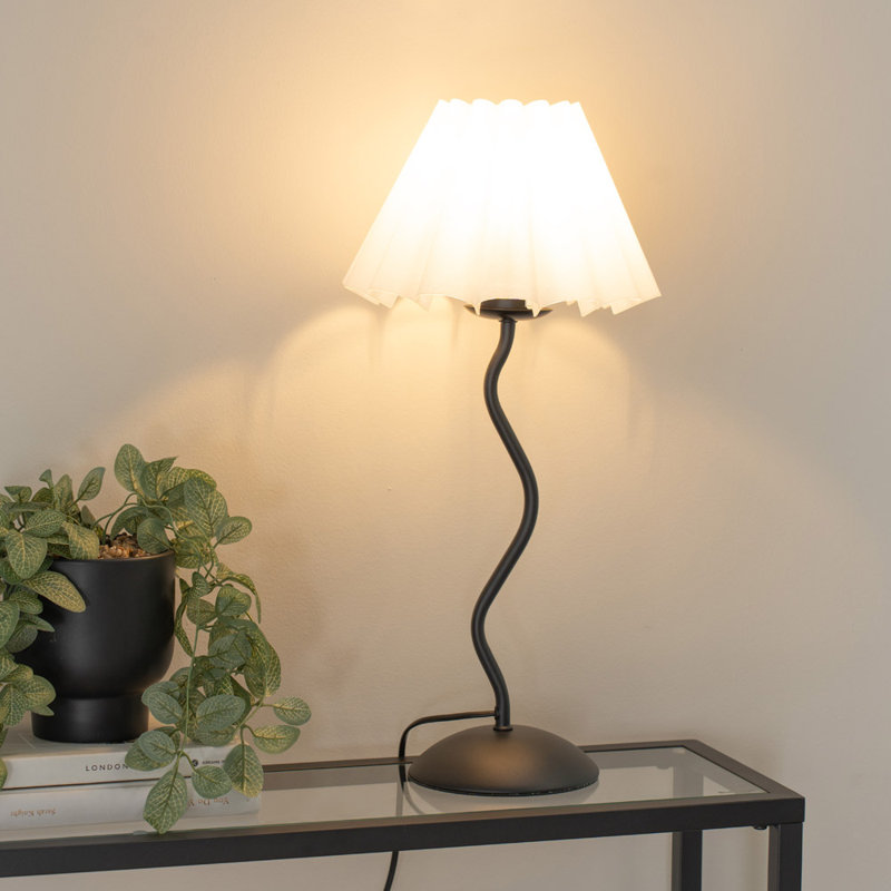 Rushon Metal Table Lamp, Gray, No