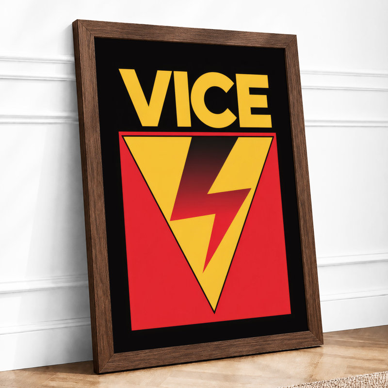 Vice Geometric - Print, Walnut, A3 - 42.0 x 29.7 cm