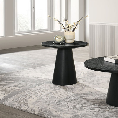 Contemporary Style Round End Table