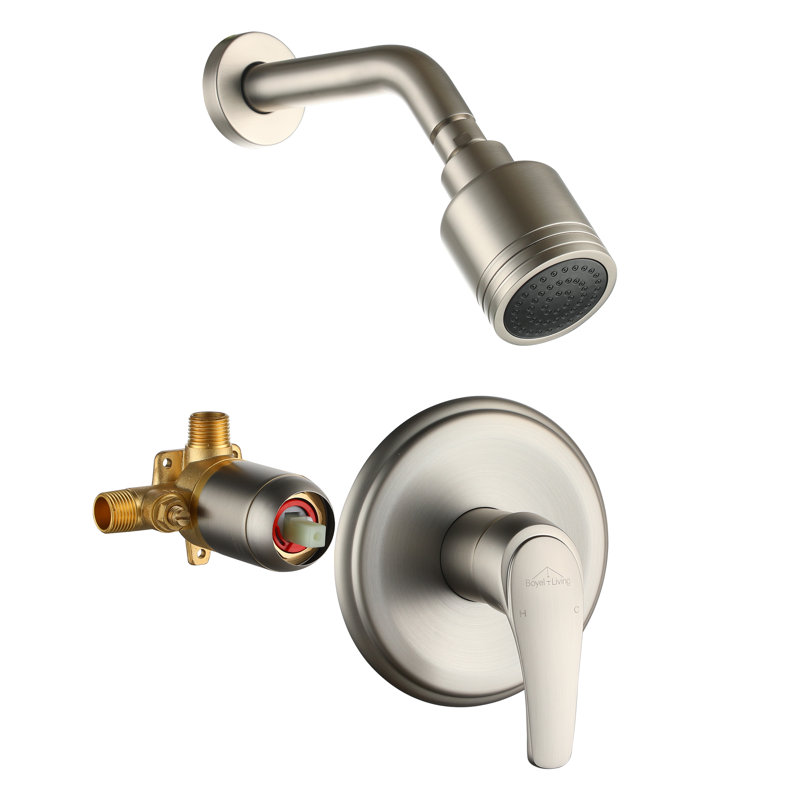 All-In-One Kit with Rough in-Valve, Brushed Nickel