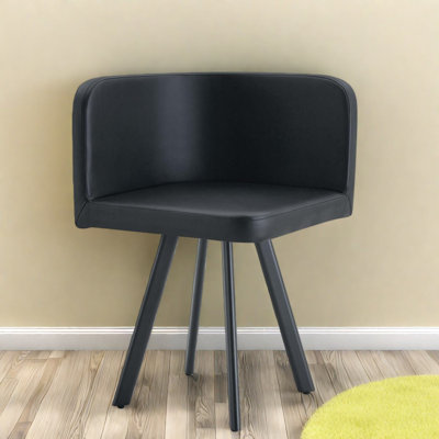 Comfortable Dining Chairs, Pu And Metal Modern Style For Kitchen Home
