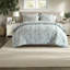 -Piece King Bedding Sets, Green Polyester Comforter Set for Modern Home
