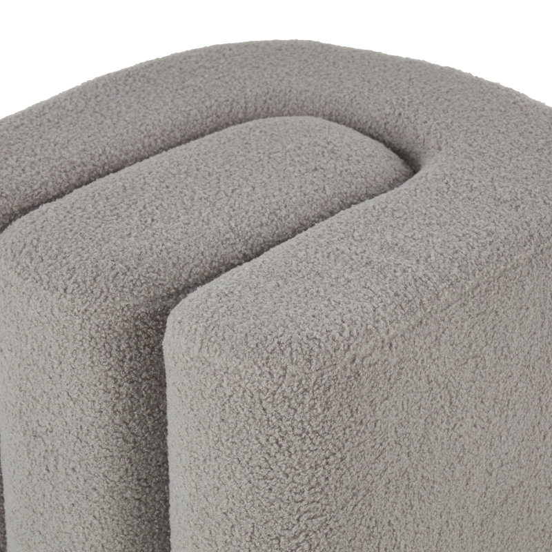 Repose-pieds en polyester avec arches connectées, Gris