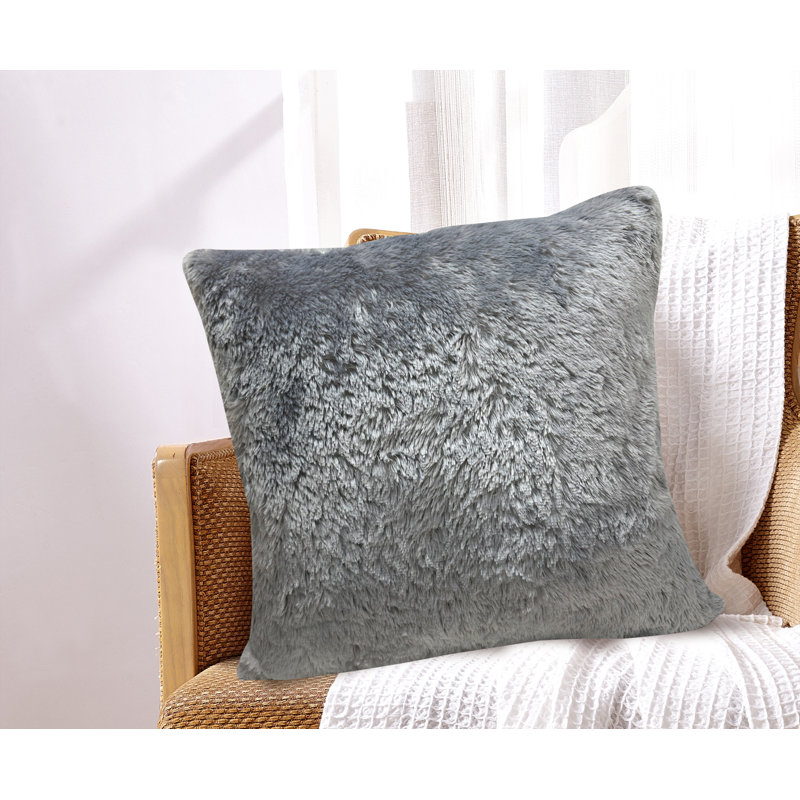Madison Faux Fur Throw Pillow