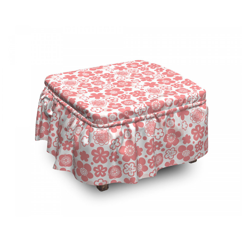 Box Cushion Ottoman Slipcover