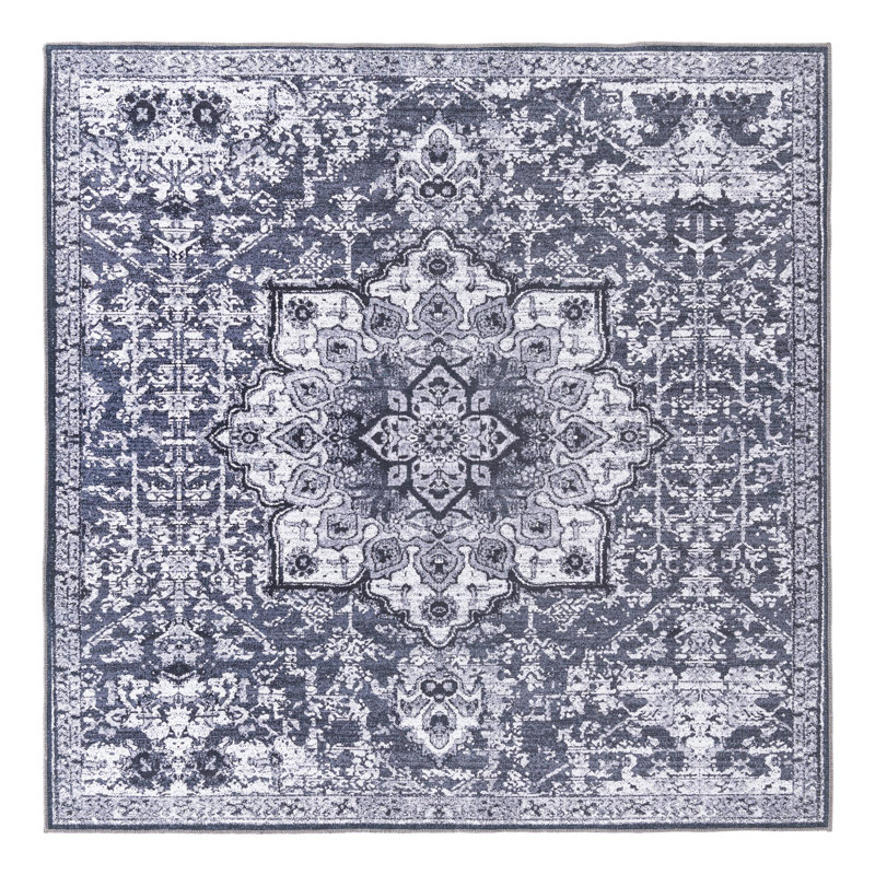 Abbie-J Moroccan Indoor Rug, Square 7'3" x 7'3"