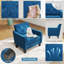 Chaise d'appoint rembourrée 30 "Mid Century-1873726871
