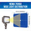 Projecteur en métal foncé bronze