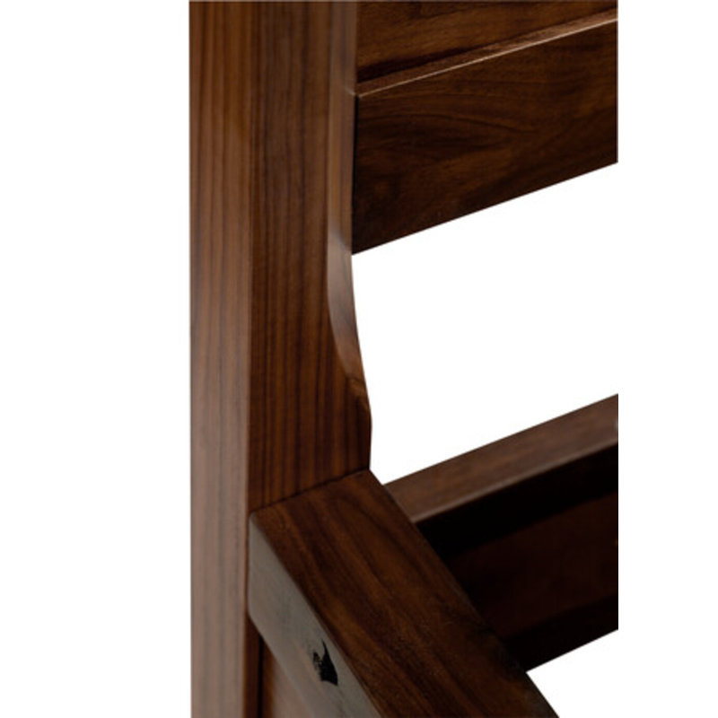 Rustic Walnut Bed, King