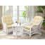 Fauteuil en velours capitonné naturel Agambir-86875404