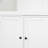 Modern Minimalist Double Layered Transparent Tempered Glass Coffee Table with White MDF Decorative Columns, Ideal for Multi-Use and Durability