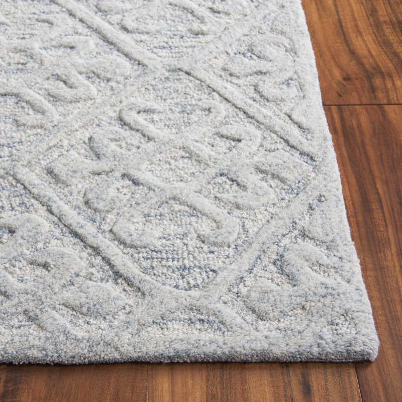 Harvest Hand Woven Wool Geometric Indoor Rug, Square 6'