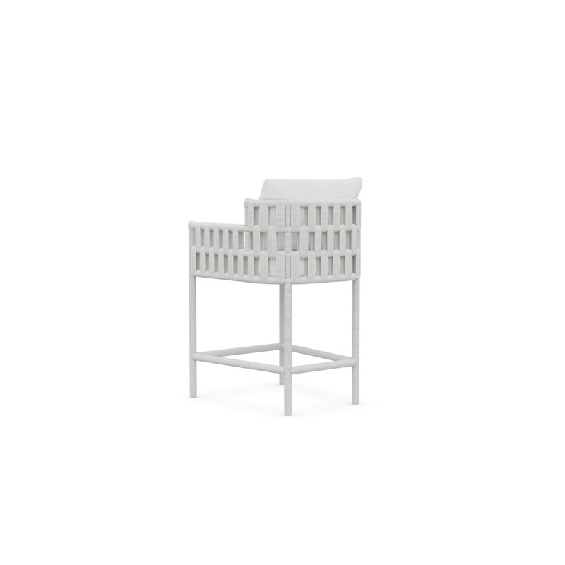 Santa Cruz Counter Stool + Polar Cushion, 27.56"