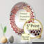 Red Agate Spiritual Courage - Polka Dot Wall Mirror|Oval-96240136