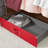 DormCo Texture Underbed Storage Bin with Wheels - Burgundy