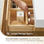 Ensemble de meuble-lavabo simple 48 po en sapin vieilli avec pierre artificielle intégrée Abbie