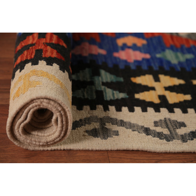 Tapis oriental en laine Kilim All-Over 8 x 10