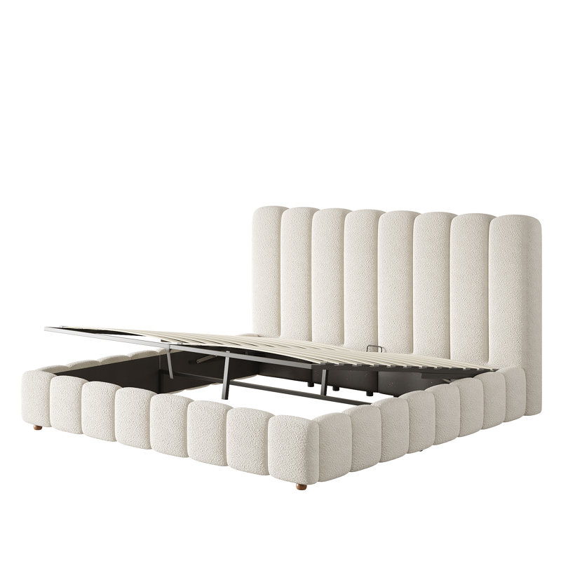 Upholstered Ottoman Storage Bed, Super King Size(6')