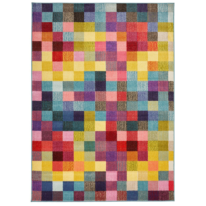Anthonia Geometric Area Rug, Rectangle 80 x 150 cm