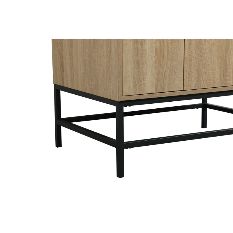Ensemble de meuble-lavabo simple 32 po Eugene, Bois de manguier