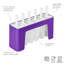 Tovolo Wavy Pop Molds with Tray (Set of 6)