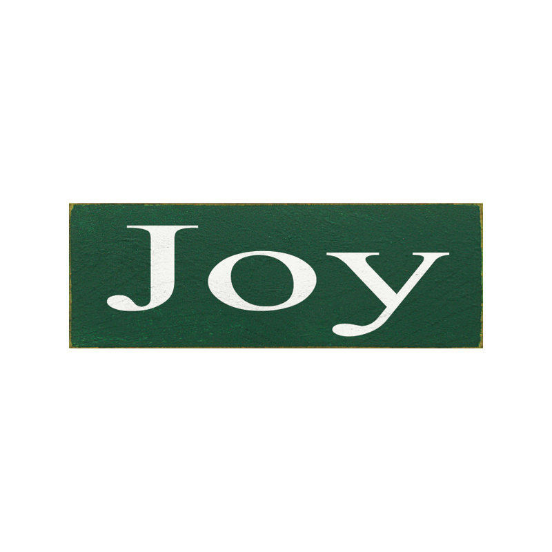 « joy », plaque d’art textuel
