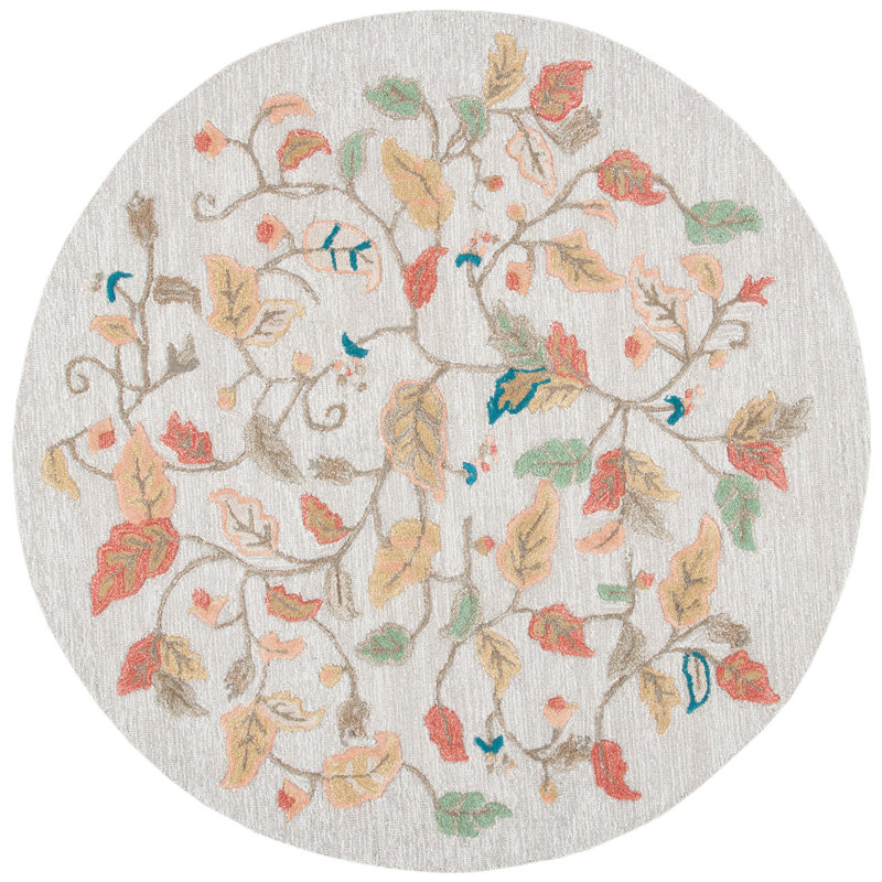 Tapis en laine / viscose touffeté à la main Coreatha Martha Stewart, Rond 6 pi