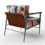 Fauteuil d'appoint rembourré Pop Art-1411156595