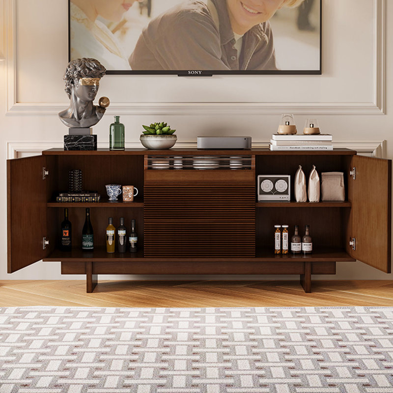 Meuble télé Mid-Century, H 31,5 po x L 70,9 po x l 15,7 po