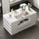 14-Drawer 1-Shelf Chest With Graceful Design And Tempered Glass Top