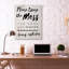 «Excuse Mess Funny Word Dogs Pet Textured Design», impression sur toile-45263132-45263136