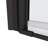 1 3/8" Adjustment,Universal Pivot Shower Door, Open Outside, With 1/4" Tempered Glass Finish-110270859