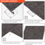 Carreaux de tapis de bureau 24 po x 24 po, paquet de 18 planchers carrés (72 pieds carrés)-139466753