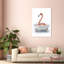 «Bathaign Flamingo», peinture sur toile à cadre flottant-58869377-58869382-119891395