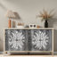 4-door Sideboard With Adjustable Shelves And Exquisite Creative Carving-1852118426