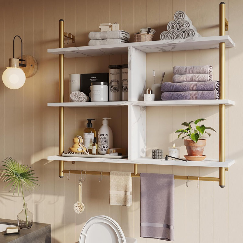Bascum 3 Piece Bracket Shelf