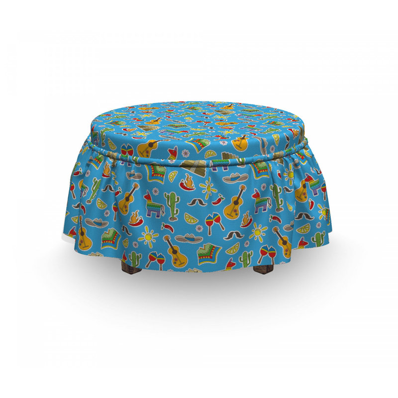 Housse pour repose-pieds traditionnelle de culture