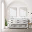 Meuble-lavabo simple en chêne blanc 48 po X P 22 po D, avec plateau en quartz blanc-117970904-117970909