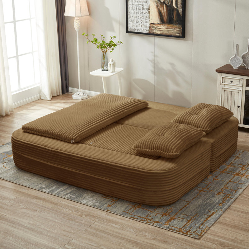 Canapé-lit modulaire multifonctionnel 80 po Camel