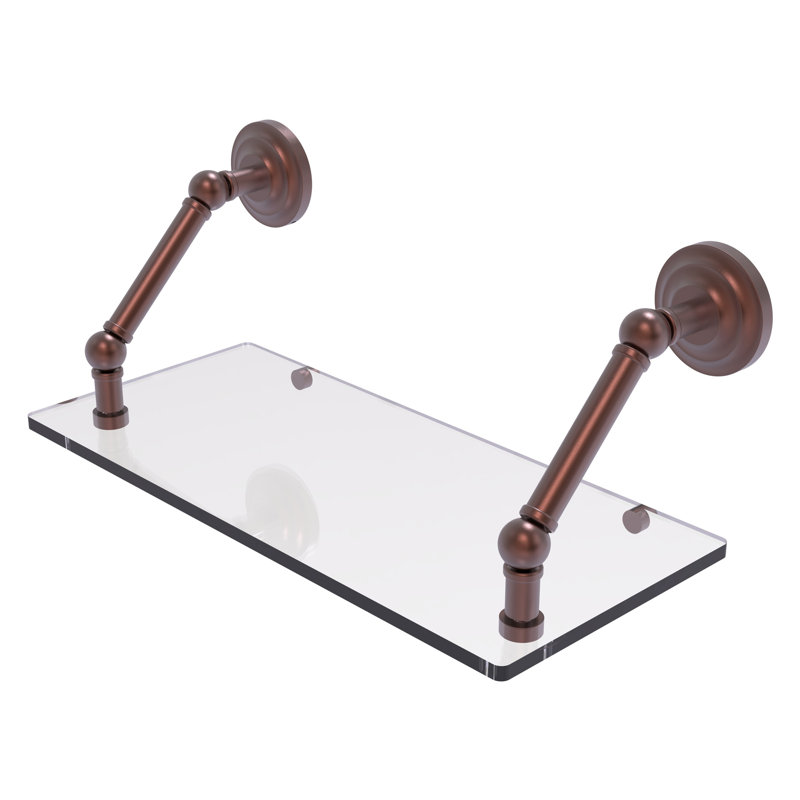 Jhene Bracket Shelf, Antique Copper, 8" H x 18" W x 8" D