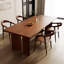 Nut-brown Rectangular Solid Wood Dining Table-1148681794