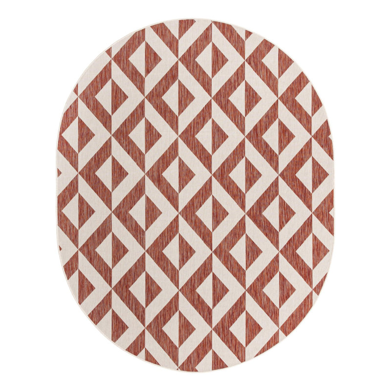 Ja Napa Indoor/Outdoor Rug, Oval 7'10" x 10'